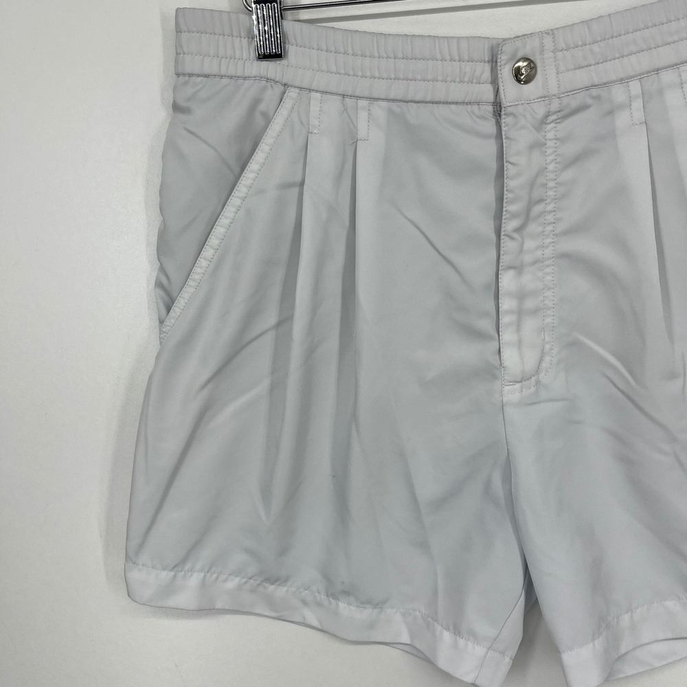 Nike Court Vintage Mens White Pleated Tennis Athletic Shorts Size Small - Picture 8 of 12